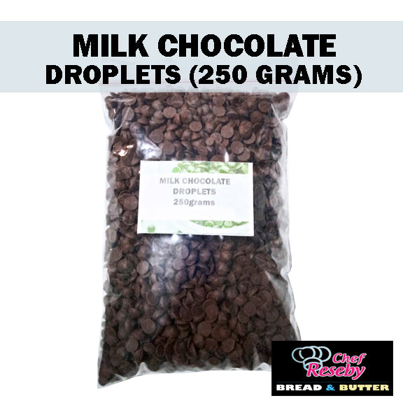 CHOCOLATE DROPLETS (250 grams) CHOCOLATE CHIPS