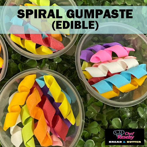 Edible Cupcake Topper Spiral (Assorted Color) 1 Canister
