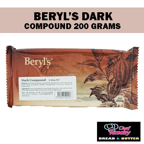 Beryl's Dark Chocolate Compound 200 Grams