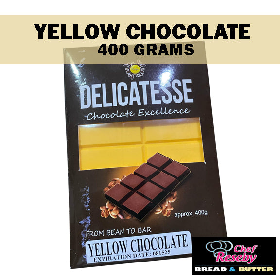 Delicatesse Yellow Chocolate Color Bar (400 Grams)