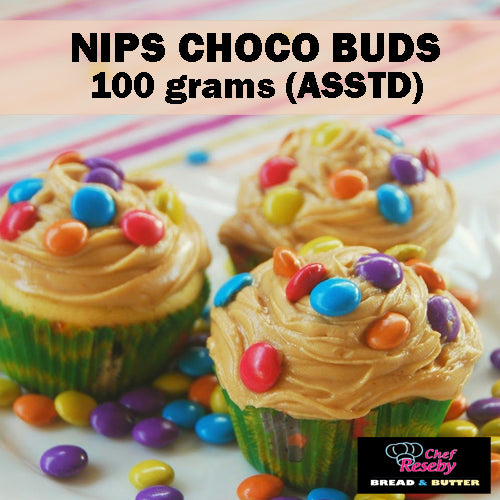 Mini Lentils Choco Buds for Cupcake Toppers Cookie Ice Cream Toppings 100 grams