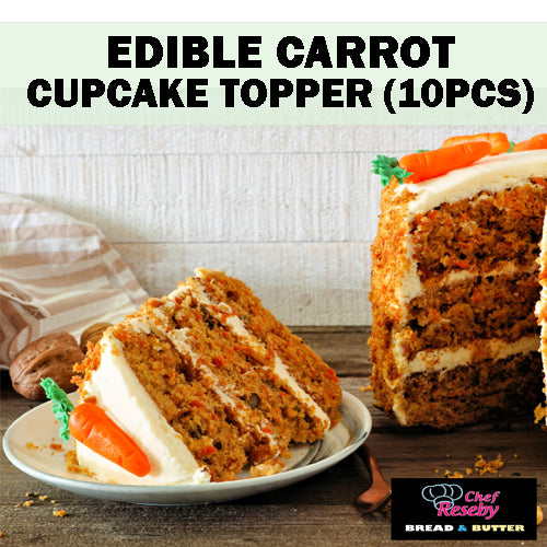 Edible Carrot Cupcake, Cake and Donut Topper (1 Canister)