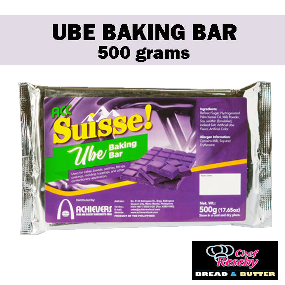 Ube Chocolate Baking Bar for Cakes (500 grams)