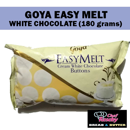 GOYA Easy Melt WHITE Chocolate Buttons 180 Grams