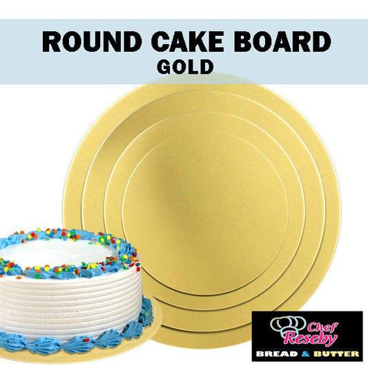 ROUND CAKE BOARDS AND TRAYS (Gold)
