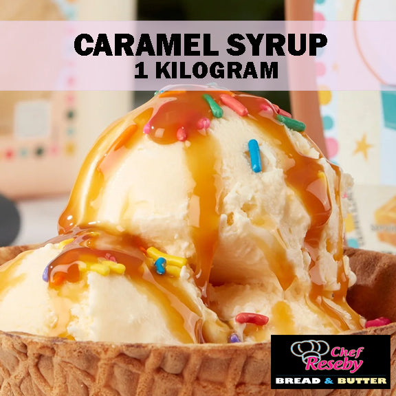 Caramel Syrup 1 Kilogram for Coffee, Drinks, Chocolate Fountain and Cakes