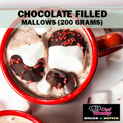 Chocolate-Filled Mallows for Graham Ball and Hot Chocolate Drinks 200 Grams