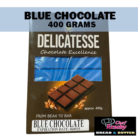 Delicatesse Blue Chocolate Color Bar (400 Grams)