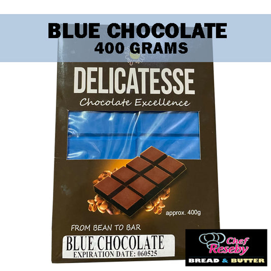 Delicatesse Blue Chocolate Color Bar (400 Grams)