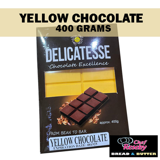 Delicatesse Yellow Chocolate Color Bar (400 Grams)