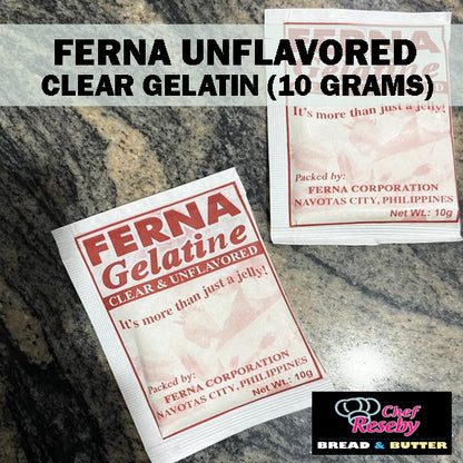 Ferna Clear and Unflavored Gelatin For Baking and Cooking 10grams