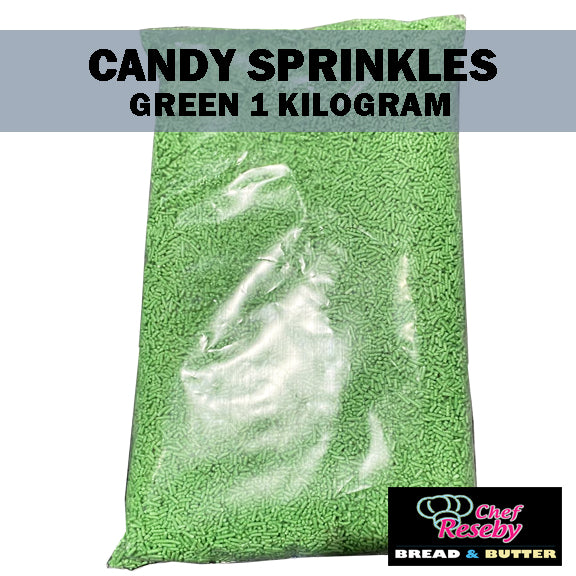 CANDY SPRINKLES GREEN 1 KILOGRAM