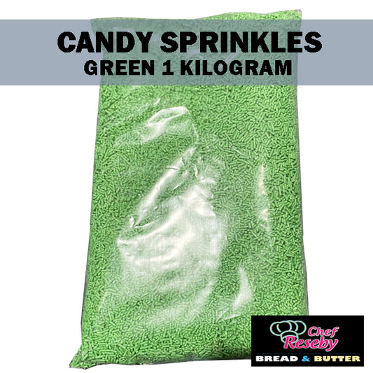 CANDY SPRINKLES GREEN 1 KILOGRAM