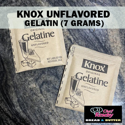 Knox Clear and Unflavored Gelatin for Baking and Cooking (7grams)