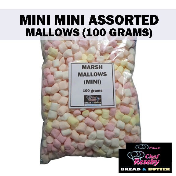Mini Mini Assorted Marshmallows Donut Graham Ball Toppers Cookie Ice Cream Toppings 100 grams