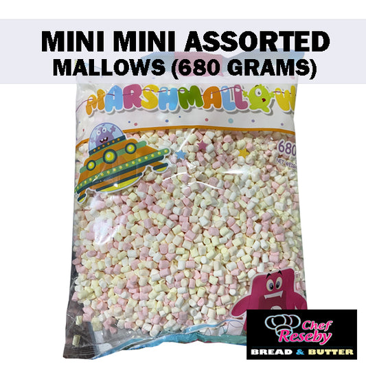 Mini Mini Assorted Marshmallows  Cupcake Toppers Cookie Ice Cream Toppings 680 grams