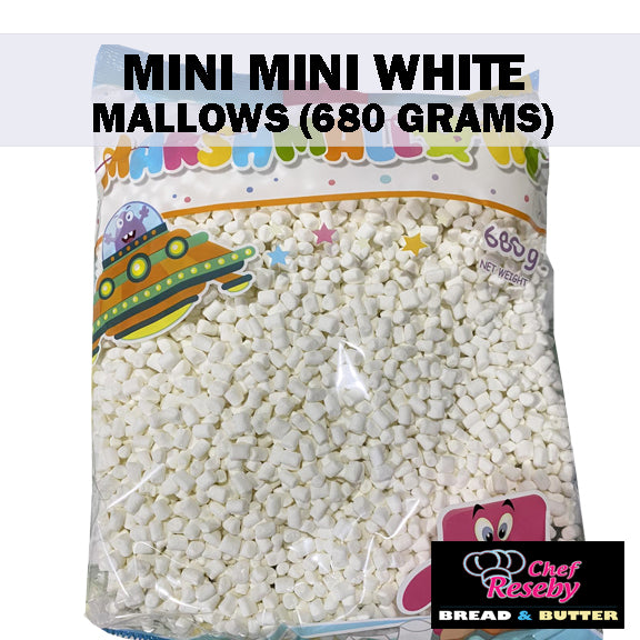 Mini Mini White Marshmallows 680Grams Cupcake Toppers Cookie Ice Cream Toppings