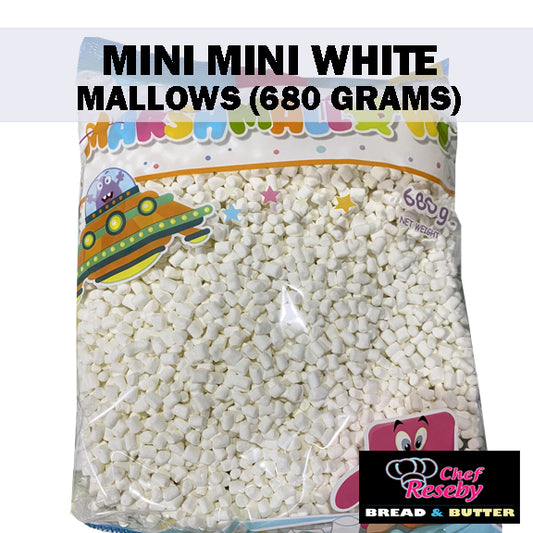 Mini Mini White Marshmallows 680Grams Cupcake Toppers Cookie Ice Cream Toppings