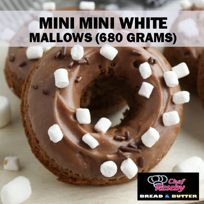 Mini Mini White Marshmallows 680Grams Cupcake Toppers Cookie Ice Cream Toppings