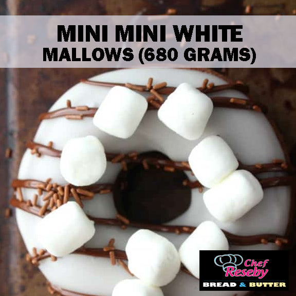 Mini Mini White Marshmallows 680Grams Cupcake Toppers Cookie Ice Cream Toppings