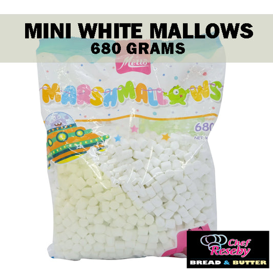 Mini White Marshmallows 680Grams Cupcake Toppers Cookie Ice Cream Toppings