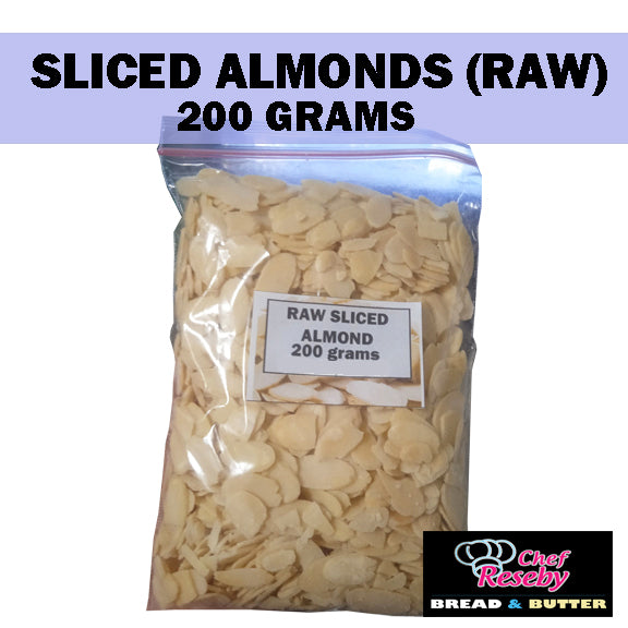 Raw Sliced Almond/Almonds 200grams Expiration December 18, 2026