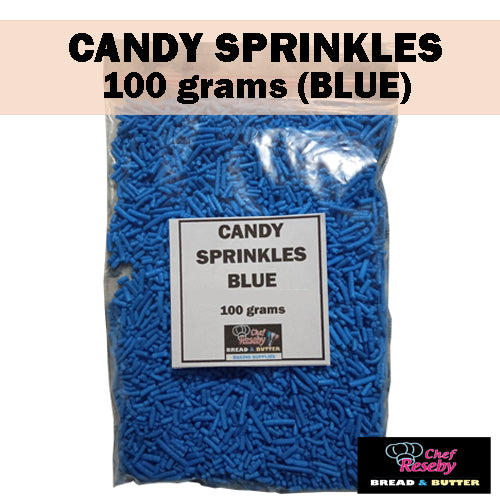 Candy Sprinkles Cupcake 100 Grams (Red Orange Blue Pink Violet Green Rainbow White Yellow)