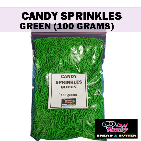 Candy Sprinkles Cupcake 100 Grams (Red Orange Blue Pink Violet Green Rainbow White Yellow)
