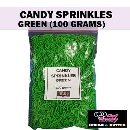 Candy Sprinkles Cupcake 100 Grams (Red Orange Blue Pink Violet Green Rainbow White Yellow)