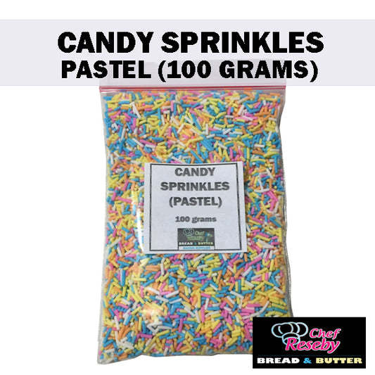 Pastel Candy Sprinkles 100grams Cupcake Toppers Cookie Ice Cream Toppings