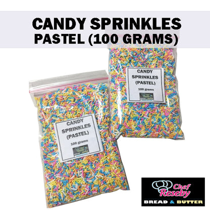 Pastel Candy Sprinkles 100grams Cupcake Toppers Cookie Ice Cream Toppings