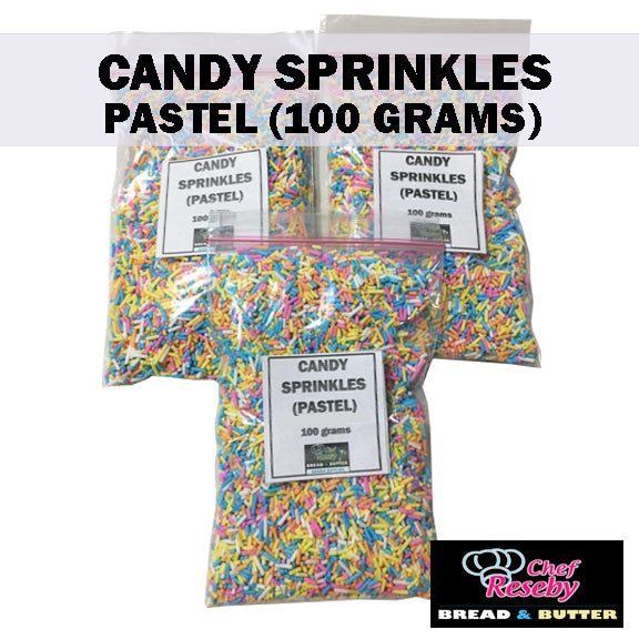 Pastel Candy Sprinkles 100grams Cupcake Toppers Cookie Ice Cream Toppings