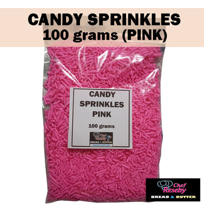 Candy Sprinkles Cupcake 100 Grams (Red Orange Blue Pink Violet Green Rainbow White Yellow)