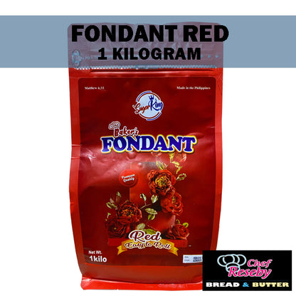 RED Fondant Sugar King (1 Kilogram)