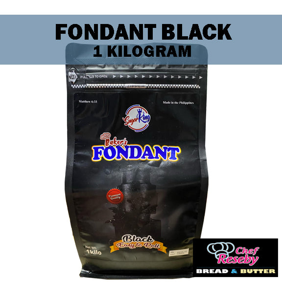 Black Fondant Sugar King (1 Kilogram)