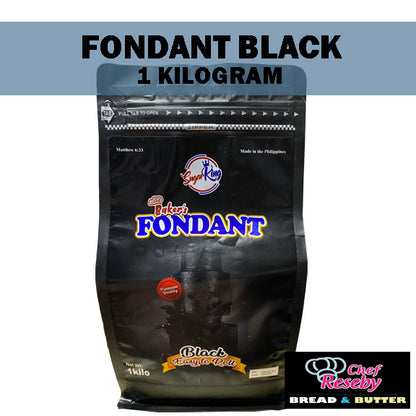 Black Fondant Sugar King (1 Kilogram)