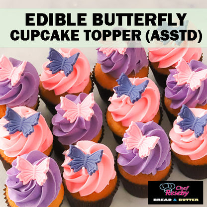 Edible Butterfly Cupcake and Donut Topper Assorted Color (10pcs/pack)