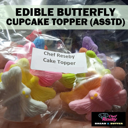 Edible Butterfly Cupcake and Donut Topper Assorted Color (10pcs/pack)
